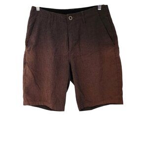 Volcom Shorts True To This Stretch Black Two Tone Faded Size 31 10" Inseam